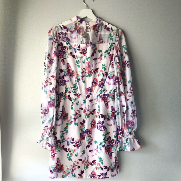 Saloni Floral Print Mini Dress - Picture 6 of 8